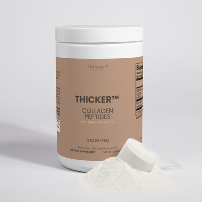 THICKER™ Collagen Peptide Powder - Soft, but unbreakable.